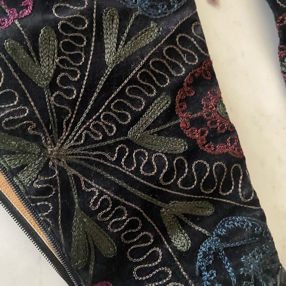 Velvet embroidered boots Artemis genuine leather size 39 - Picture 6 of 15